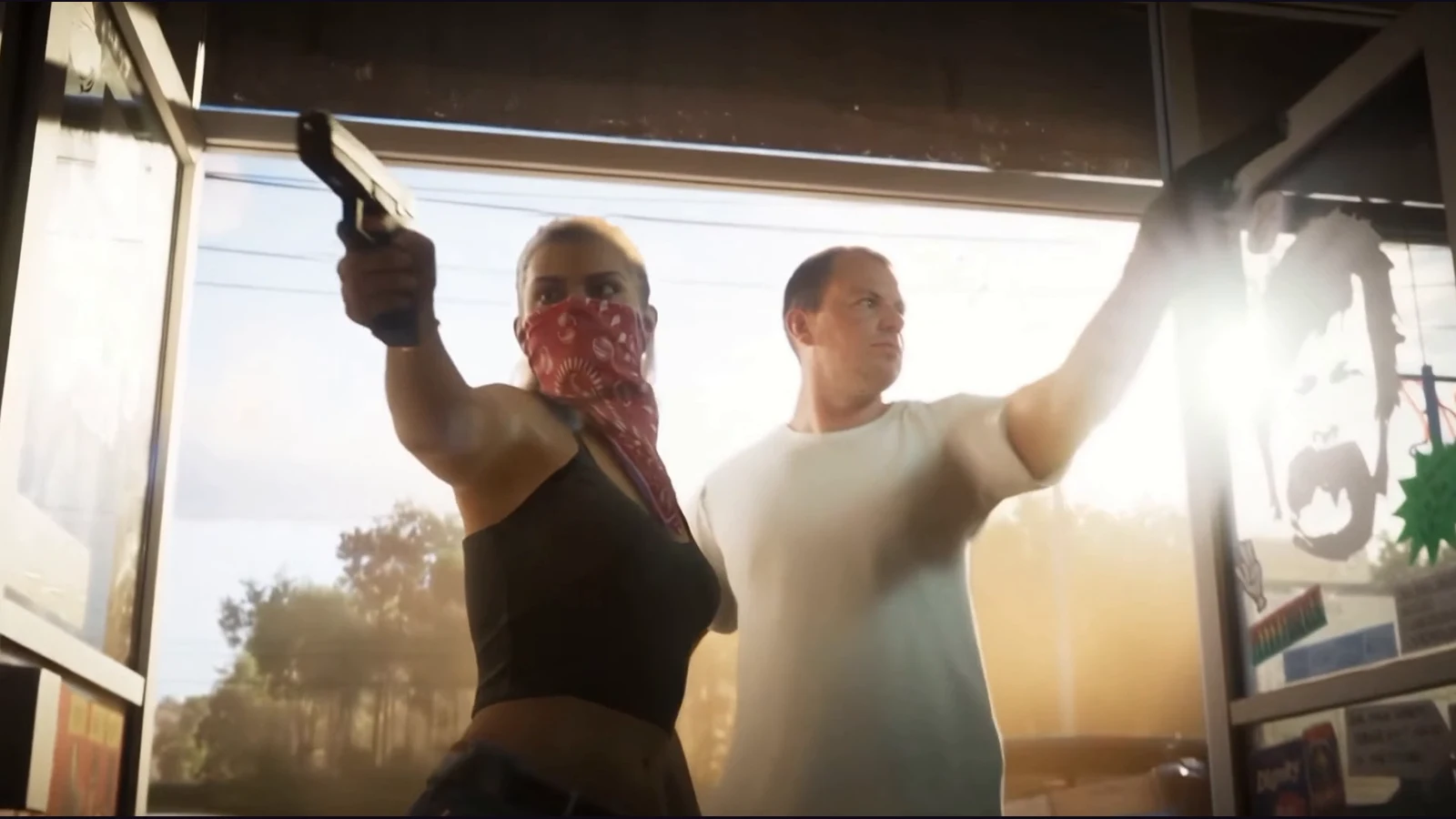 KI-generierte Szene aus Shanes GTA-6-Fan-Trailer – kein offizielles Gameplay