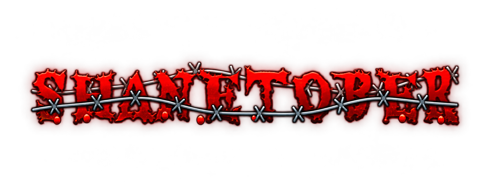 Rotes ShaneTober Logo mit Stacheldraht für Halloween 2026